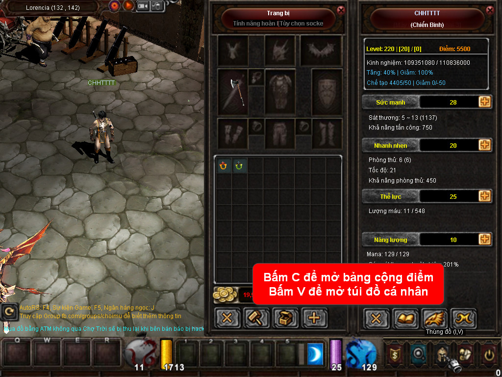 Chức năng chính của Game MU Đấu Sĩ